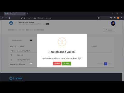Tutorial Pengelolaan Nama Tabungan Siswa