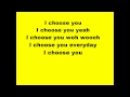 Stan Walker - Choose you (lyrics) 
