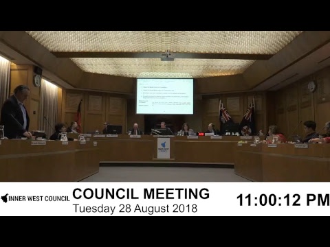 Inner West Ordinary Council Meeting 28 August 2018