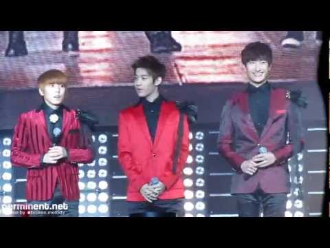 111023 SMTOWN New York Super Junior - English Introductions (mostly Sungmin focus)