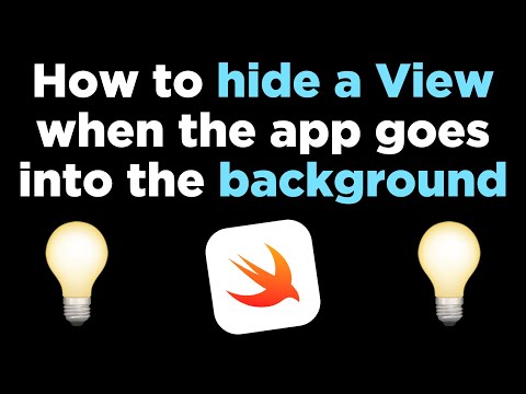 How to hide a View when the app goes into the background – SwiftUI & iOS tutorial 📱 thumbnail