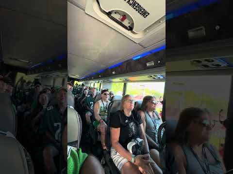 Eagles fans excited to arrive at Raymond James Stadium in Tampa for Eagles Bucs