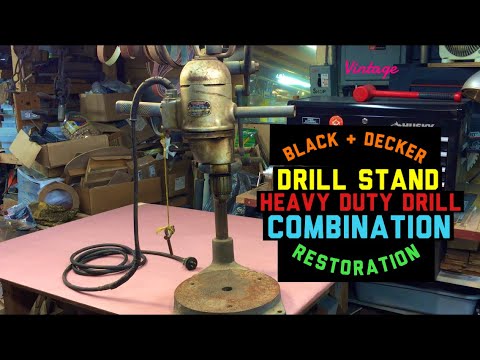 Black & Decker Drill Stand and 1/2” Heavy Duty Drill Combo.