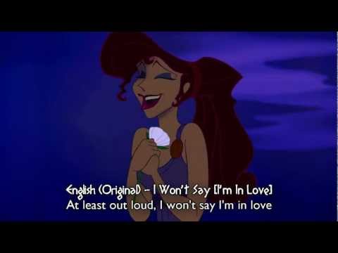 Hercules - I won't say [I'm in love] (Multilanguage)