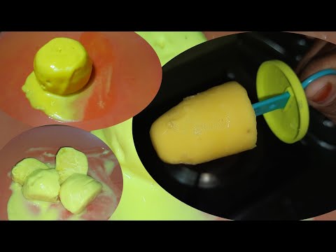 mango ice cream/cut icecream