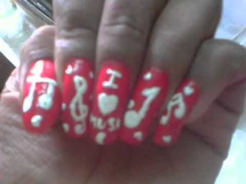 Music Theme Shilpi Nail Design-07 - (Indian Nail Design Channel By SHILPI )