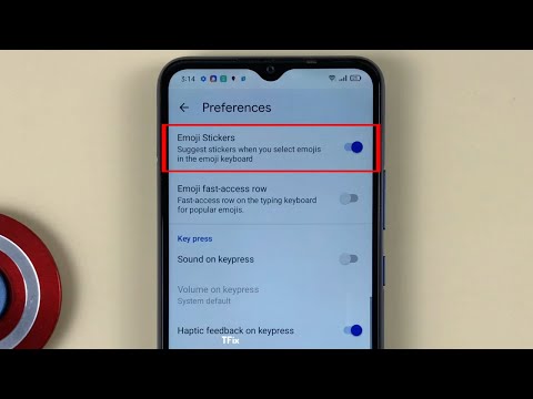 How to enable/disable Emoji Sticker suggestions on Realme C15 Android 11