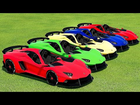 TRANSPORTING LAMBORGHIN AVENTADOR CAR WITH MAN TRUCKS - Farming Simulator 2
