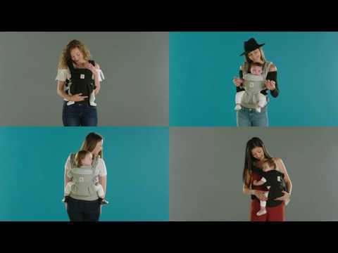 ERGOBABY nešioklė OMNI 360, perlų pilkos spalvos, BCS360GRY video