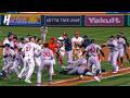 Braves Angels BENCHES CLEAR In WILD Brawl PUNCHES THROWN