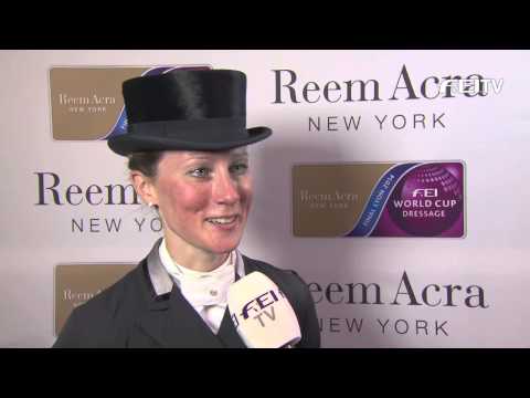 Reem Acra FEI World Cup™ Dressage Final 2014 - Lyon - Helen Langehanenberg after her GP test.