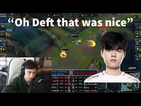 Caedrel Is Impressed By HLE Deft's Ezreal R Flash!!!