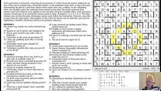 Safe-Cracking by Kea:  The Best Crossword Ever