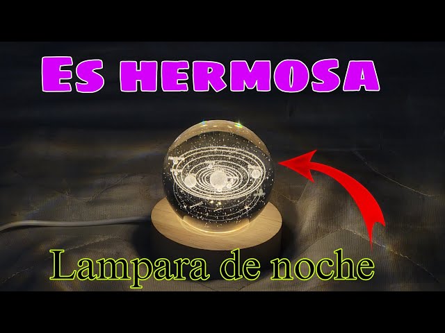 Vídeo relacionado con TaimeiMao Bola de Cristal 3D, Luz Nocturna de Bola de Cristal Ángel, 6cm Lámpara de Noche Con Base de Madera, Decoración de Fantasía, Luz Nocturna, Regalo