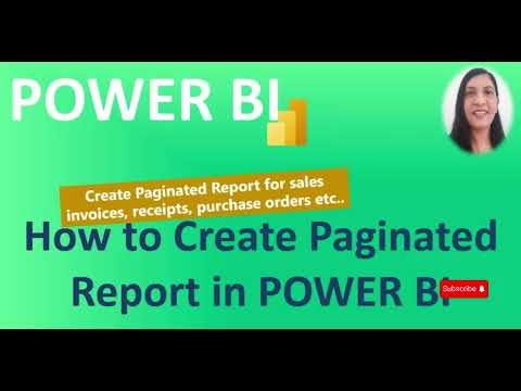 How to create Paginated Report using POWER BI Report Builder