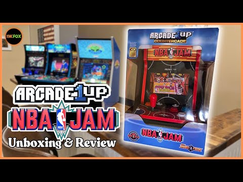 Arcade1up NBA JAM Countercade Unboxing & Review - SlimBA Jam?