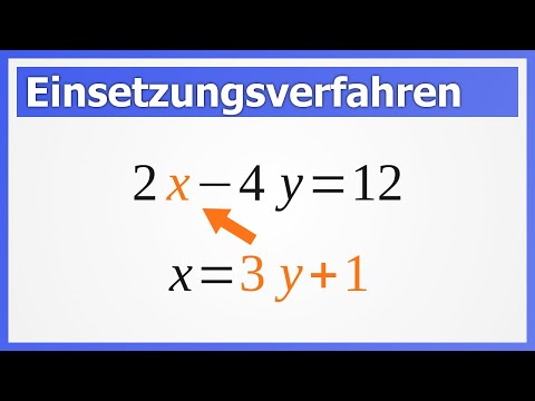 Einsetzungsverfahren zum Lösen von linearen Gleichungssystemen (LGS) | How to Mathe