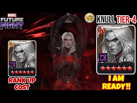 KNULL RANK UP COST & BUILD | KNULL T4!! | Marvel Future Fight