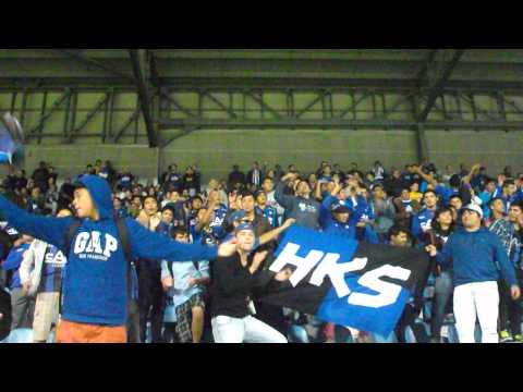 "Huachipato vs Fluminense, Los Acereros cantando, Libertadores" Barra: Los Acereros • Club: Huachipato