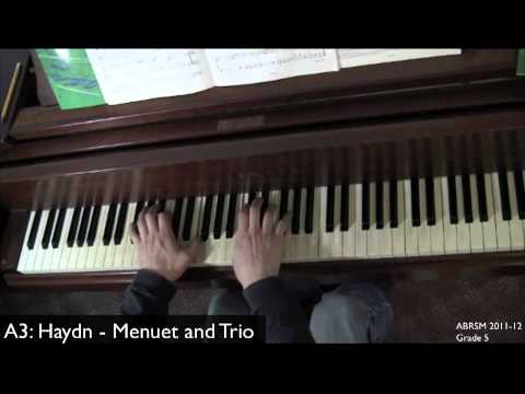 ABRSM 2011-2012 Grade 5 A3: Haydn - Menuet and Trio