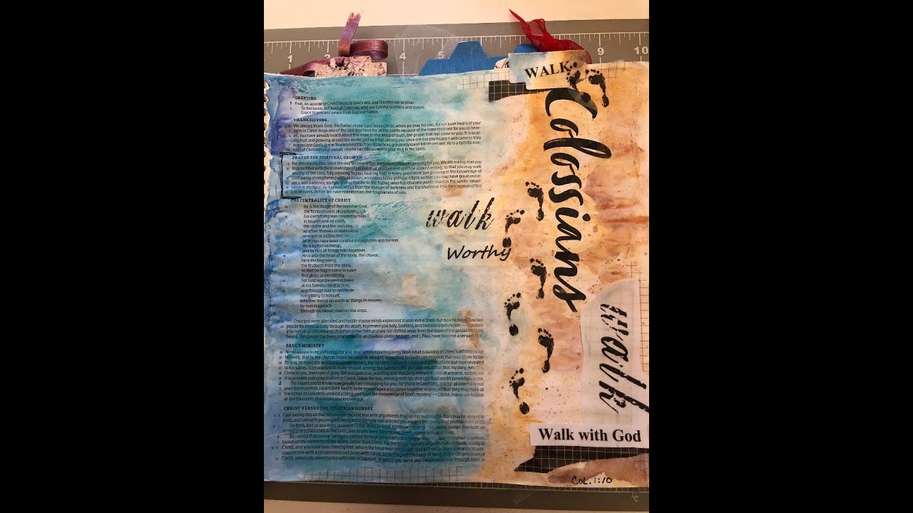 Let's Bible Journal Colossians 1 (from Lovely Lavender Wishes)