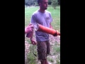 Potato gun with a lot of fuel