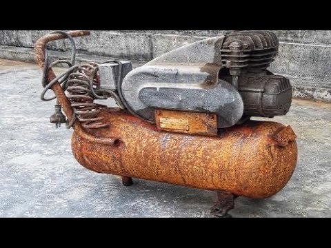 Restoration of old air compressors | Rusty air compressor restoration