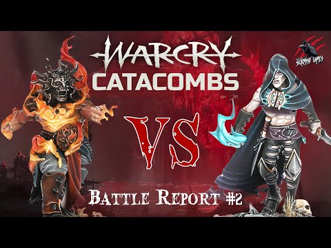 WARCRY BATTLE REPORT #2 - CATACOMBS - SCIONS OF THE FLAME v KHAINITE SHADOWSTALKERS - Warhammer