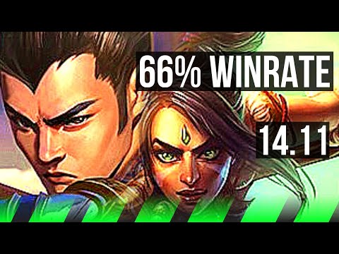 XIN ZHAO vs NIDALEE (JGL) | 6/1/12, 66% winrate | KR Master | 14.11