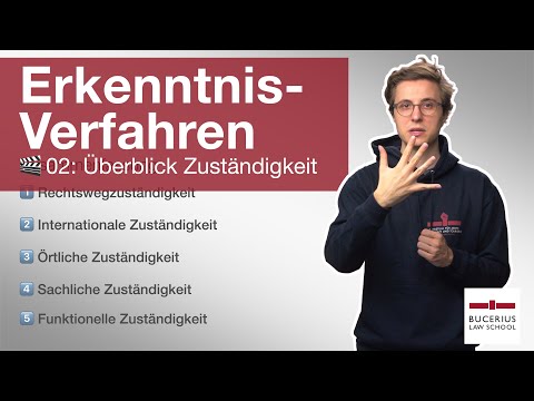 🟥 Überblick Zuständigkeit  | 🎬 02 | ZPO-Erkenntnisverfahren