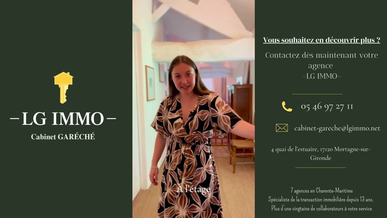 Charentaise farmhouse of 190 m2, 4 bedrooms, converted mill of 50 m2