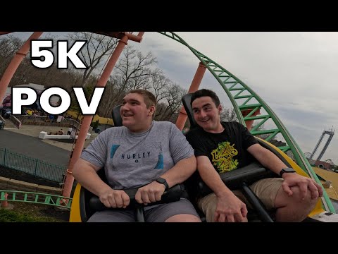 On-ride point of view of Pandemonium