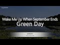 Green Day-Wake Me Up When September Ends (Karaoke Version)