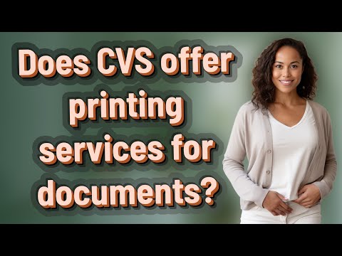 Does Cvs Do Document Printing