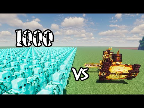 1000 Diamond Golem Vs Ignis |Minecraft|