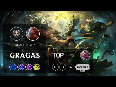 Gragas Top vs Irelia - EUW Challenger Patch 9.8