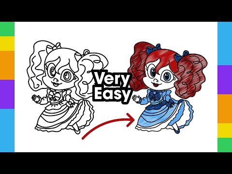 Poppy Playtime Doll Coloring Pages - draw poppy doll
