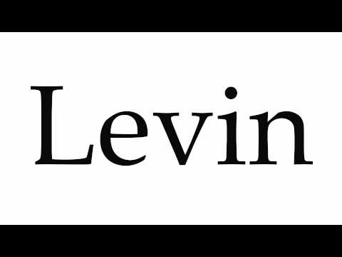 How to Pronounce Levin