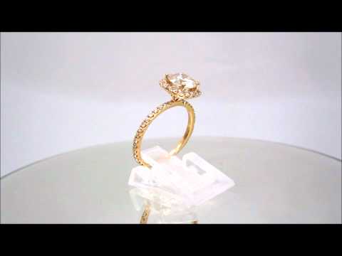 14K ROSE GOLD ROUND CUT DIAMOND ENGAGEMENT RING PRONG SET 1.64CTW - KNR INC - 310.1