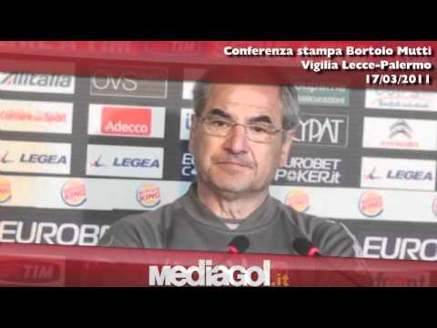 Conferenza stampa Bortolo Mutti vigilia Lecce-Palermo - 17/03/2012 - Mediagol.it