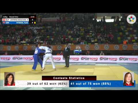 Kathrin UNTERWURZACHER (AUT) Vs Faith PITMAN (GBR) - Judo Grand Prix Samsun 2014 [-63kg]
