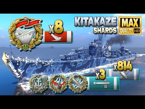 Destroyer Kitakaze: Solo Warrior & 8 ships destroyed - World of Warships