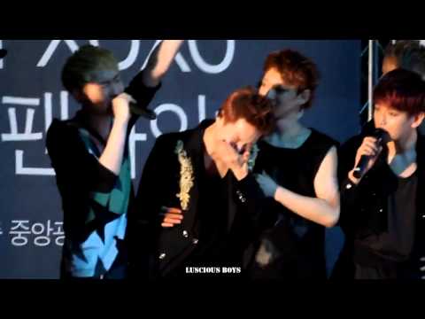 FANCAM 130616 Suho Crying   Closing  @ Incheon Fansign