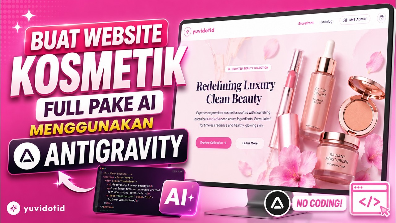 Website Kosmetik dengan AI