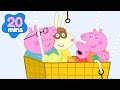Peppa Pigs High Flying Balloon Ride Cartoons For Kids Fun Animation Peppa Pig Videos