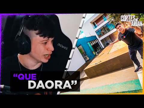 ARUAN REAGE A VIDEO SECRETO DA MINHA CASA NOVA EM REFORMA PARTE 2 (RENATO GARCIA) - Cortes do Aruan