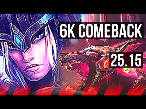 SEJUANI vs NASUS (TOP) | Comeback, 55k DMG | KR Master | 25.15
