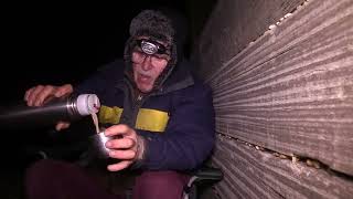 Beach Fishing in a WIND STORM (Alone in the Dark)