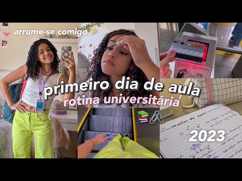 meu primeiro dia de aula 2023 🖇️ | faculdade, arrume-se comigo, rotina, vlog…