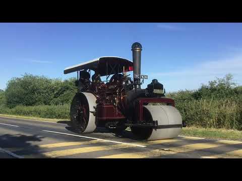 Fowler steam roller at Woodhall Spa 1940s weekend